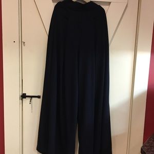 Uniqlo Navy Wide length pants